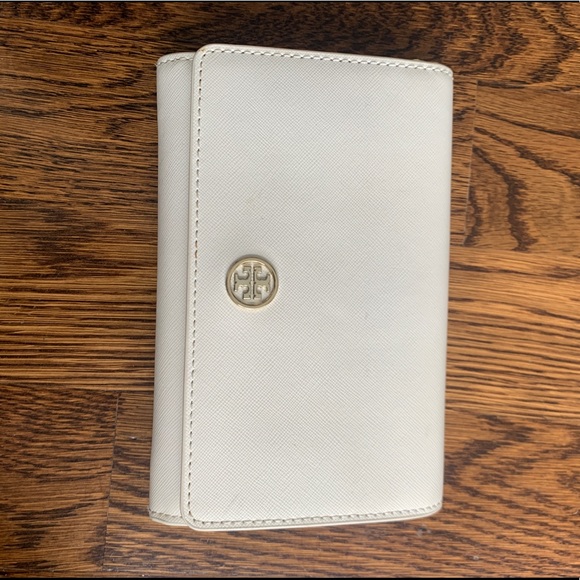 White with gold hardware crossbody TORY BURCH - Picture 1 of 8